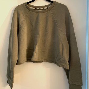Madewell Cropped Terrycloth Hoodie